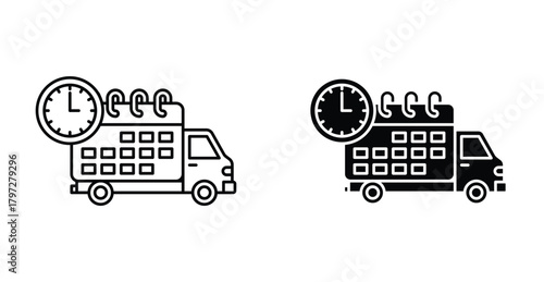 Delivery schedule icon