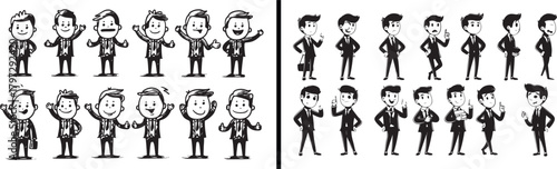 businessman cartoon sketch, office character vector, corporate life doodle, professional design artwork, businessman funny art, modern employee illustration, business success drawing, leadership conce