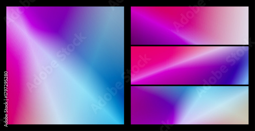 Cosmic Gradient Background, deep blues and purples, ethereal and mysterious