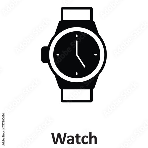 Watch Vector Icon which can easily modify or edit