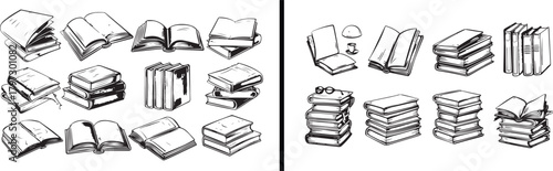 books clipart, reading illustration, education vector art, stack of books design, literature clipart, school learning vector, knowledge concept art, book lover illustration, reading symbol vector, edu