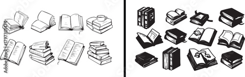 books clipart, reading illustration, education vector art, stack of books design, literature clipart, school learning vector, knowledge concept art, book lover illustration, reading symbol vector, edu