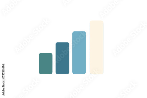 Free Download Abstract graphic icon showing increasing data bars or wireless signal strength indicator - GFXLoad
