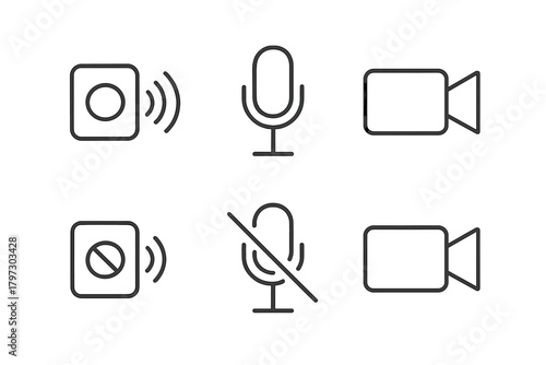 Essential communication controls for video conferencing user interfaces