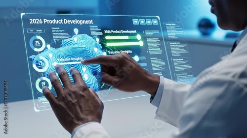 Futuristic Product Development on Transparent Display - A Glimpse into 2026.
