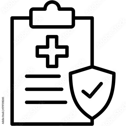 Health Insurance line icon