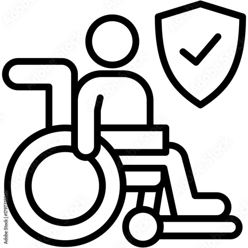 Disability Insurance line icon