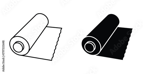 Construction film roll icon graphic design. Vector icon illustrations