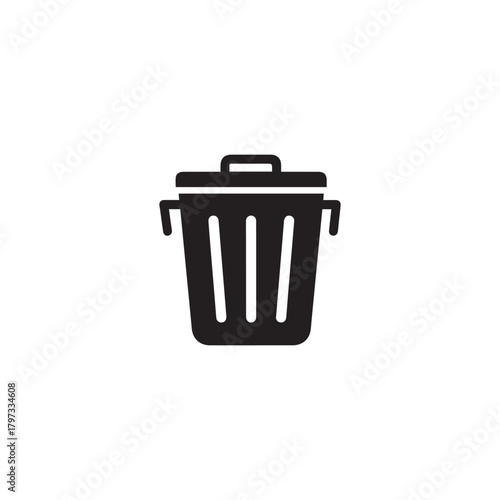 Vector Trash icon isolated on a white background