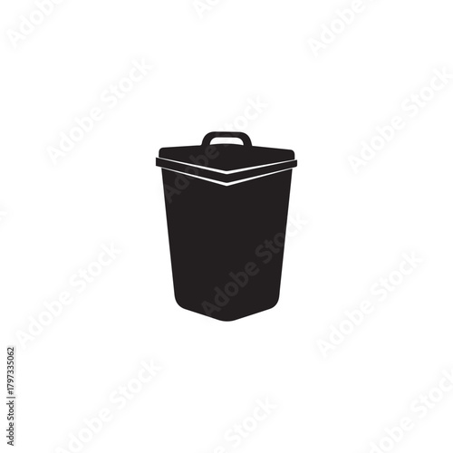 Vector Trash icon isolated on a white background