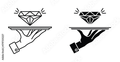 Exclusive service icon graphic design. Vector icon illustrations