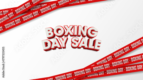 Boxing Day Sale Banner Background.