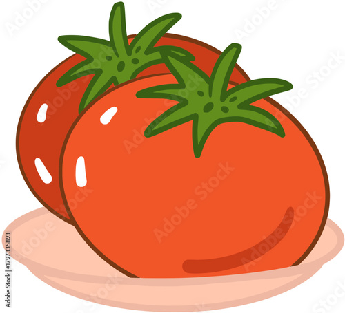 tomato on a white background