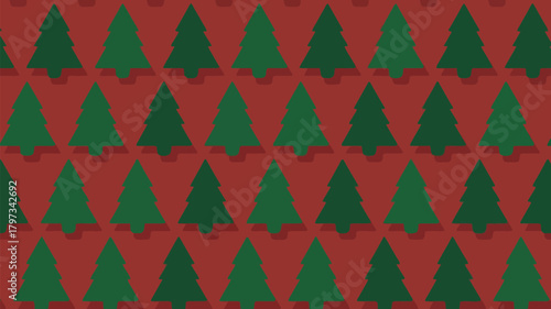 Charming Christmas tree pattern for festive designs, holiday cards, and seasonal backgrounds with a touch of rustic warmth and evergreen cheer
