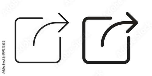 Export icon in simple flat trend modern graphic design abstract logotype element