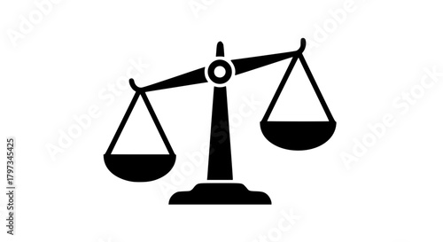 Scales of Justice Symbolizing Balance and Fairness in Legal System.