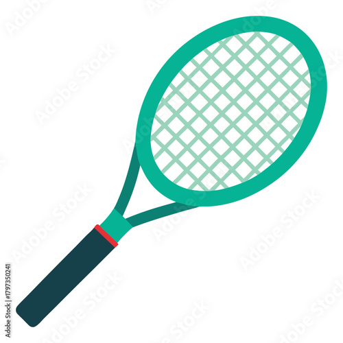 Stylized Tennis Racket Illustration
