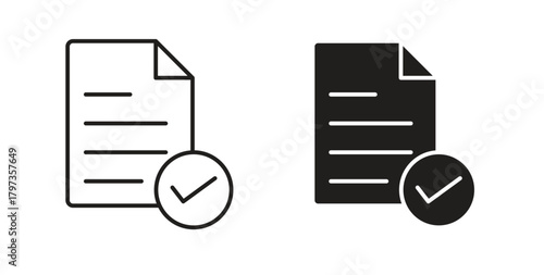 Compliance icon simple vectors in black, suitable for projects