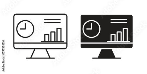Dashboard icon simple vectors in black, suitable for projects
