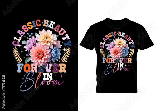 FLOWER VECTOR T-SHIRT DESIGN: Clothes appeal trendy t-shirt design hoodies  streetwear bloom
