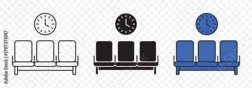 Waiting Room icon . Trendy modern flat linear vector illustration on white background.