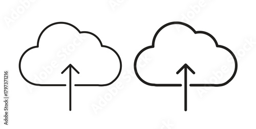 Cloud upload icon. filled flat sign for mobile concept and web design