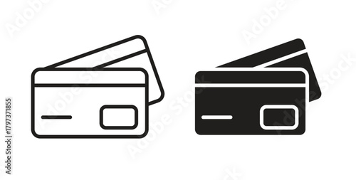 Credit card icon. filled flat sign for mobile concept and web design