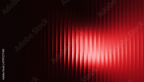 Abstract vertical red light streaks on a dark background