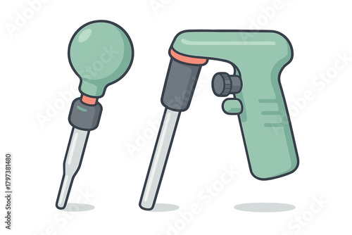 Laboratory equipment for precise liquid handling: pipette filler and motorized controller