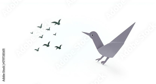 A black vector silhouette of a flying dove of peace bird with outstretched wings