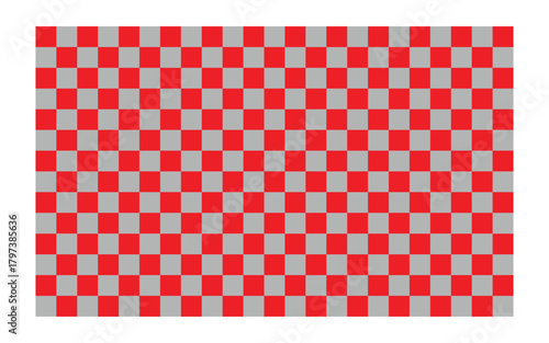 Red checkerboard pattern, Modern square grid design, Seamless geometric tile art