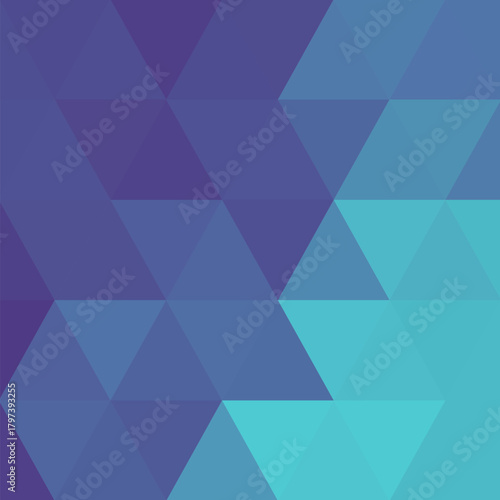 Blue triangular background in polygonal style. Vector template for presentations, advertisements, brochures, banners and more. eps 10