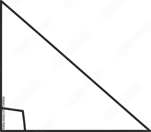 Understanding right triangles properties and theorems for geometry class eps silhouette