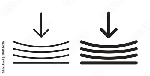 Elastic icon in doodle and stroke style.