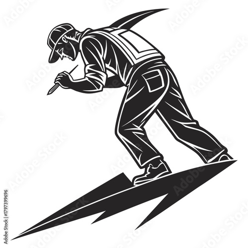 Painter illustration, depicting a skilled artist in action, creating a masterpiece with precision and creativity, showcasing talent and dedication