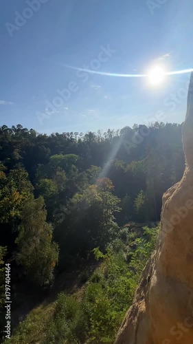 Rocky place in germany, stony hill
