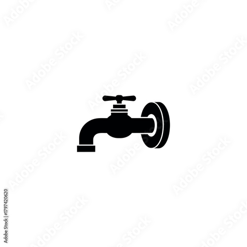 Barrel Spigot Icon Silhouette