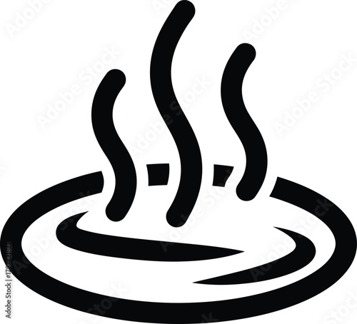 Find the best hot tub spa icon vector image for relaxation and wellness eps silhouette