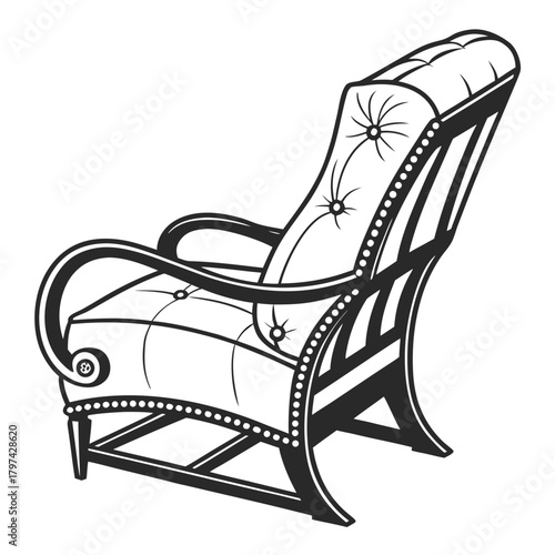 armchair vector illustration