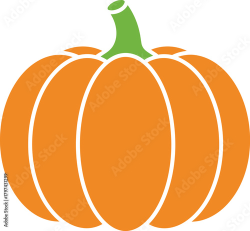 Halloween pumpkin vector, pumpkin vector icon, pumpkin vector illustration isolated on white background