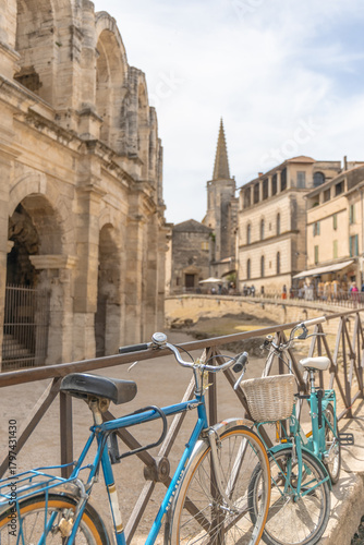 Arles Provence France Roman Arena bikes