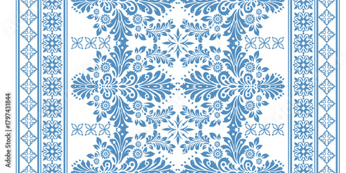 Ethnic Motifs Ikat floral paisley embroidery floral. ikat Saree Sarong oriental pattern traditional.Ikat embroidery style abstract embroidery design for texture,fabric,clothing,wrapping,decoration	
