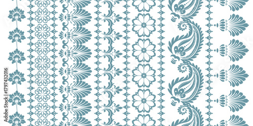 Ethnic Motifs Ikat floral paisley embroidery floral. ikat Saree Sarong oriental pattern traditional.Ikat embroidery style abstract embroidery design for texture,fabric,clothing,wrapping,decoration	
