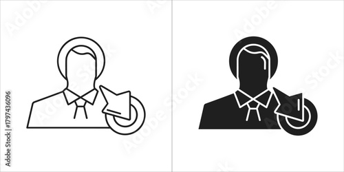 User icon with arrow pointing to the right