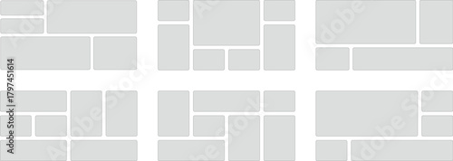 Collection of Website Layouts Wireframes User Interface Design Blocks and Elements