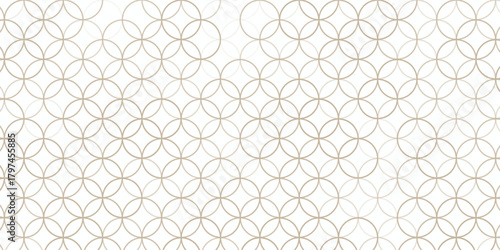 Seamless Traditional Japanese Shippo (Seven Treasures) Pattern Background. Japanese Shippo (Seven Treasures) Motif for Design