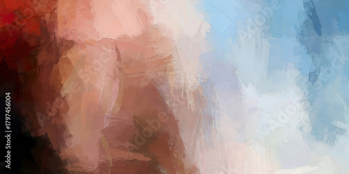 Fotografía multi color gradient design blush stroke dark brown beige blue white blended ash