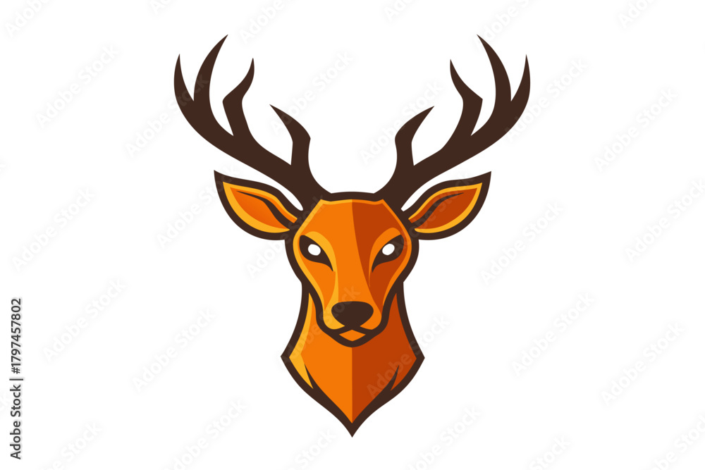 Naklejka premium Deer Head