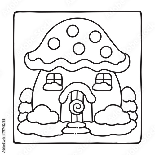 cute candle with holly bold & easy cute christmas coloring page, Whimsical Gingerbread House Coloring Pages for Kids & Adults, Christmas Coloring Pages, bold & easy cozy winter coloring book pages,