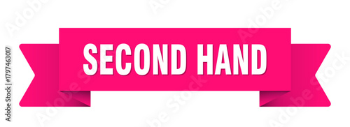 second hand ribbon isolated on transparent background. second hand ribbon